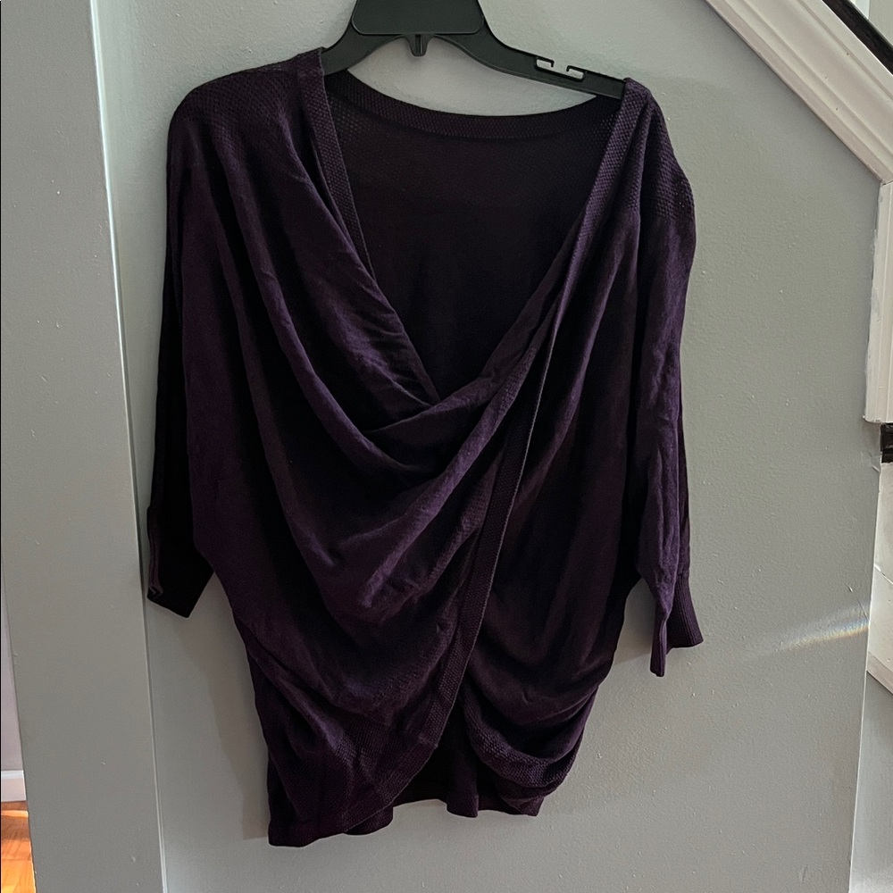 4 / $15 Victoria's Secret Deep Purple Knit Top - Picture 5 of 10